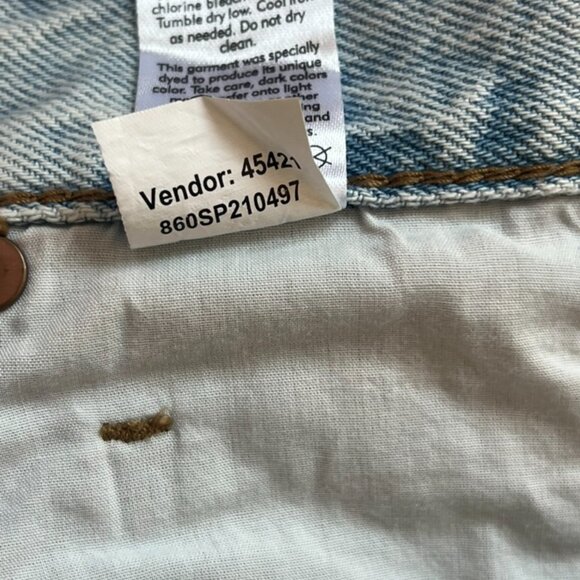 PACSUN 90s Boyfriend Jeans Y2K Retro Two Tone Blue Color Block High Rise size 26 - Picture 7 of 11